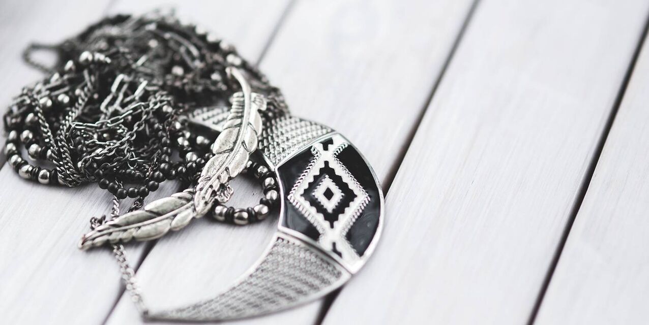 silver jewelry for making face paint