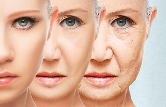 stages of facial rejuvenation with masks